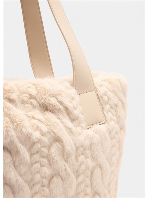 Borsa hobo grande in pelliccia sintetica LIU JO | AF5154E0305/51308
